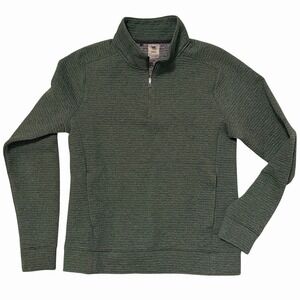 VRST 1/4 Zip Pullover Recharge Lunar  Mens Sz S Heather Green UPF 50+